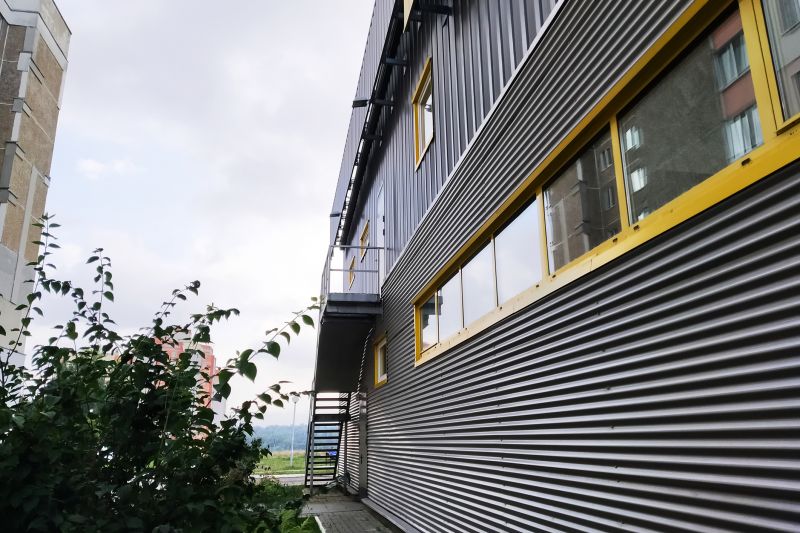 Flat Metal Siding Installation